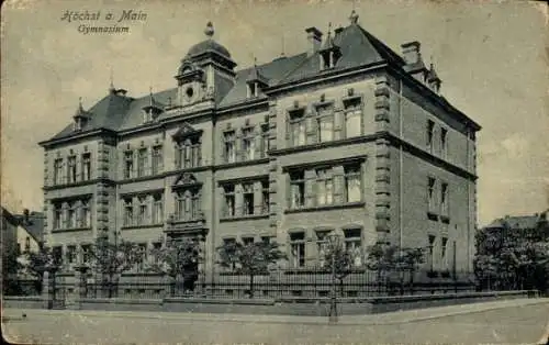 Ak Höchst Frankfurt am Main, Gymnasium