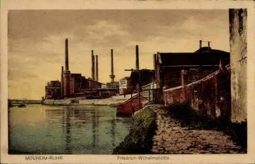 Ak Mülheim an der Ruhr in Nordrhein Westfalen, Friedrich Wilhelmshütte, Fluss