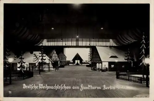 Ak Berlin Charlottenburg Westend, Deutsche Weihnachtsschau am Funkturm 1935