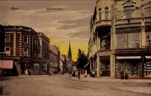 Ak Buer Gelsenkirchen im Ruhrgebiet, Hochstraße, Geschäft Casparius