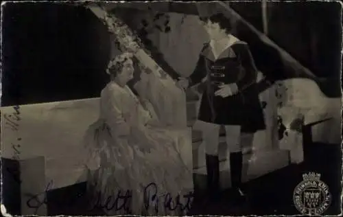 Ak Schauspieler, Theaterszene, Autogramm