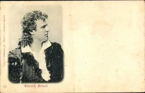 Ak Schauspieler Emerich Robert, Portrait, Seitenansicht