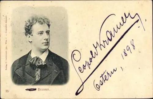 Ak Schauspieler Leopold Kramer, Portrait