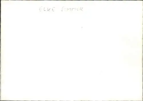 Ak Schauspielerin Elke Sommer, Autogramm