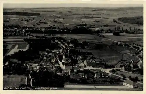 Ak Roth Rot am See Baden Württemberg, Panorama vom Ort