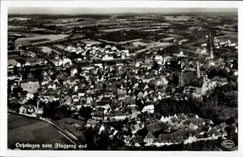 Ak Oehringen Öhringen im Hohenlohekreis Württemberg, Fliegeraufnahme