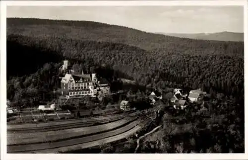 Ak Waldhausen Lorch im Remstal Württemberg, Elisabethenberg, Fliegeraufnahme