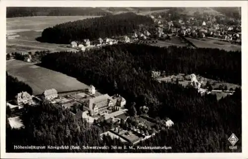 Ak Königsfeld im Schwarzwald Baden, Fliegeraufnahme, Kindersanatorium