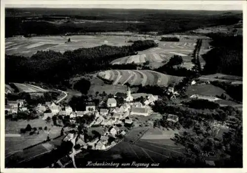 Ak Kirchenkirnberg Murrhardt in Baden Württemberg, Fliegeraufnahme