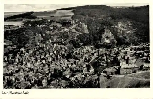 Ak Idar Oberstein an der Nahe, Fliegeraufnahme