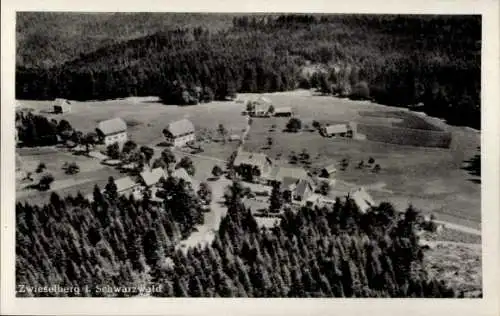 Ak Zwieselberg Alpirsbach im Schwarzwald, Fliegeraufnahme