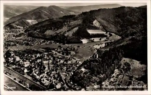 Ak Hausach im Schwarzwald, Fliegeraufnahme