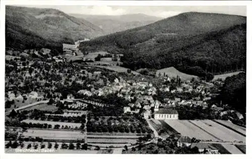 Ak Bleichheim in Baden Herbolzheim im Breisgau Schwarzwald, Fliegeraufnahme