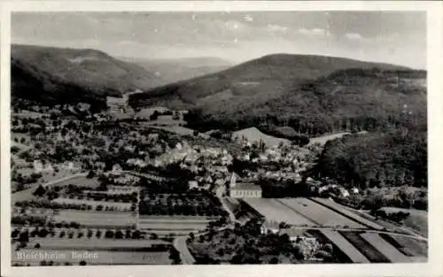 Ak Bleichheim in Baden Herbolzheim im Breisgau Schwarzwald, Fliegeraufnahme