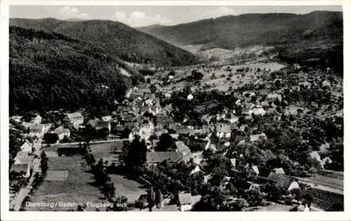 Ak Diersburg Hohberg Baden, Fliegeraufnahme vom Ort