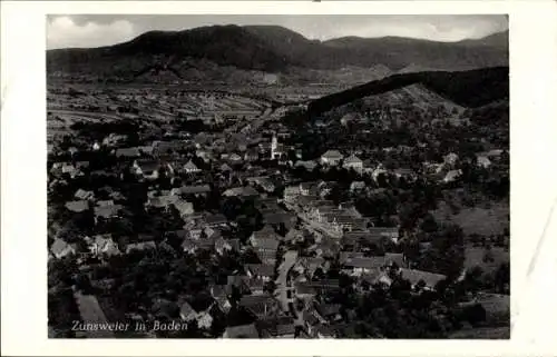 Ak Zunsweier Offenburg in Baden Schwarzwald, Fliegeraufnahme