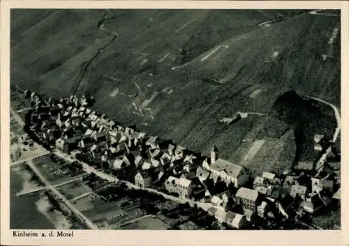 Ak Kinheim an der Mosel, Fliegeraufnahme