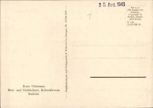 Ak Kinheim an der Mosel, Fliegeraufnahme