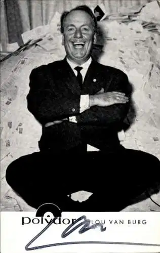 Ak Schauspieler Lou van Burg, Portrait, Autogramm