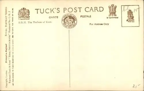 Ak H.R.H. The Duchess of Kent, Portrait