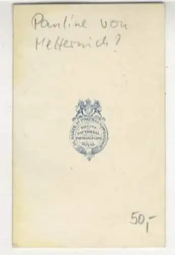 CdV Portrait Pauline von Metternich?