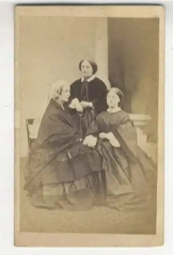 CdV Fox-Schwestern ( Margaretta, Kate und Lea Fox), Pionierinnen des Spiritualismus