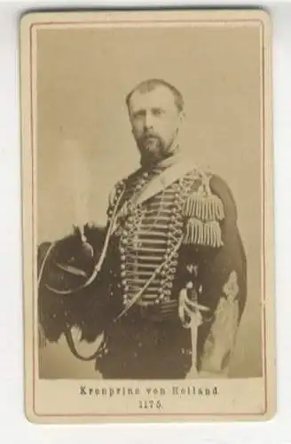 CdV Portrait Wilhelm III. v. Oranien-Nassau, König d. Niederlande, Großherzog v. Luxemburg