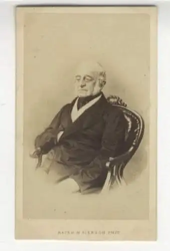 CdV Portrait Karl (Robert) Wasiljewitsch Nesselrode, russ. Diplomat, Außenminister, Kanzler