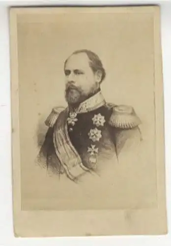 CdV Portrait Wilhelm III. der Niederlande, Großherzog v. Luxemburg, Herzog v. Limburg