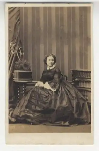 CdV Portrait Marie Caroline Miolan-Carvalho, frz. Sopran-Sängerin