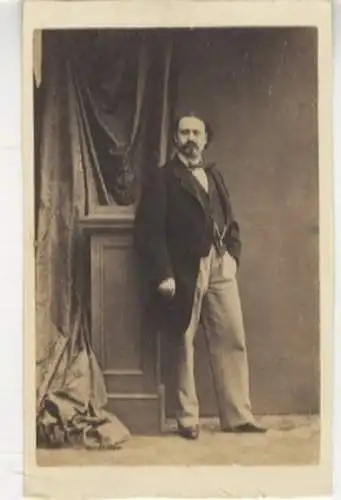 CdV Portrait Pietro Mongini, 1839-1874, italienischer Tenor