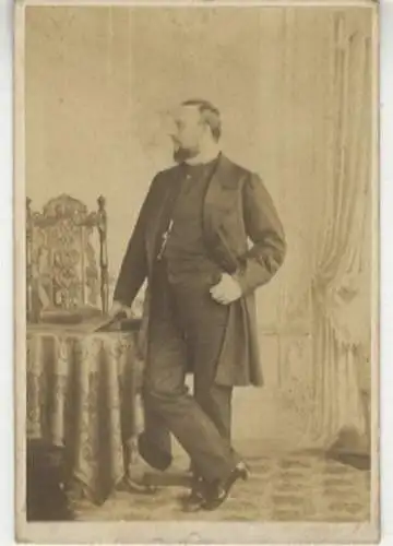 CdV Portrait Enrico Tamberlit, 1820-1889, italienischer Tenor