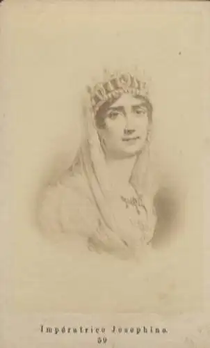 CdV Portrait Impératrice Josephine de Beauharnais, verheiratet mit Napoleon I.