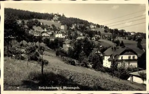 Ak Karpacz Górny Brückenberg Krummhübel Riesengebirge Schlesien, Teilansicht