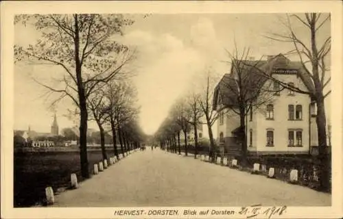 Ak Hervest Dorsten in Westfalen, Straßenpartie