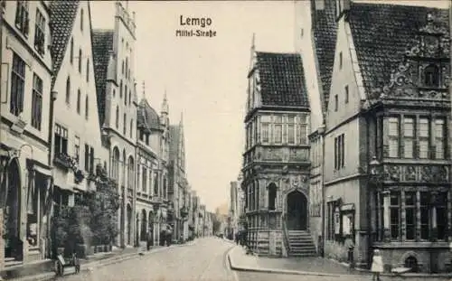 Ak Lemgo in Lippe, Mittelstraße