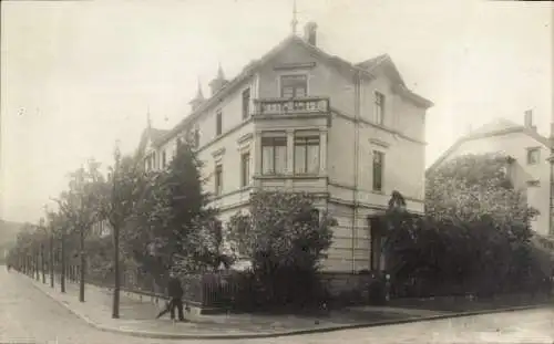 Foto Ak Magdeburg an der Elbe, Eckhaus