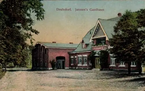 Ak Drelsdorf in Nordfriesland, Jansen´s Gasthaus