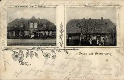 Passepartout Ak Breitenhees Wrestedt Niedersachsen, Försterei, Gastwirtschaft H. Rabeler