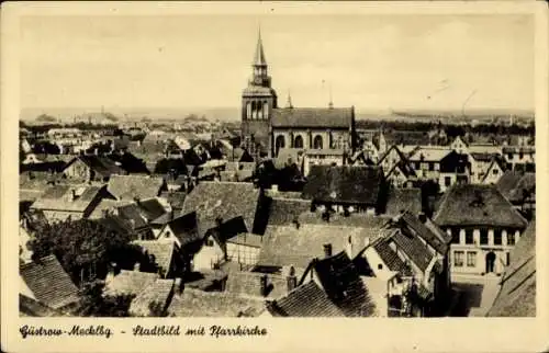 Ak Güstrow in Mecklenburg, Stadtbild, Pfarrkirche