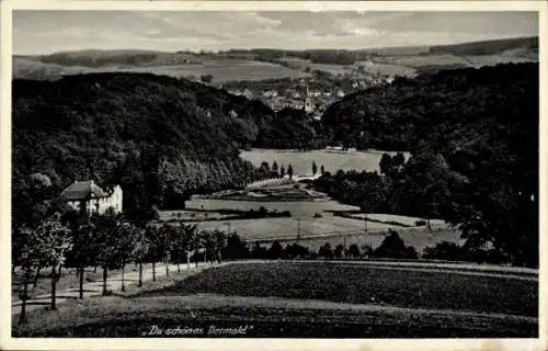 Ak Detmold in Nordrhein Westfalen, Blick auf den Ort mit Umgebung