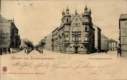 Ak Ludwigshafen am Rhein, Prinzregentenstraße