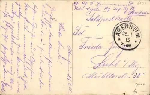 Ak Osthofen in Rheinhessen, Steuergebäude und Bergkirche