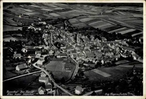 Ak Rosenthal in Hessen, Totalansicht, Fliegeraufnahme