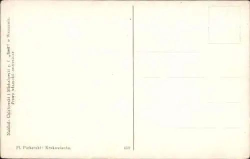 Künstler Ak Piekarski, Fl., Ein Mädchen aus der Gegend von Krakau