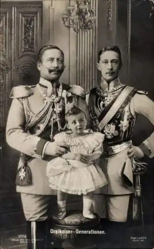 Ak Kaiser Wilhelm II., Kronprinz Wilhelm von Preußen, Prinz Wilhelm, Liersch 1778