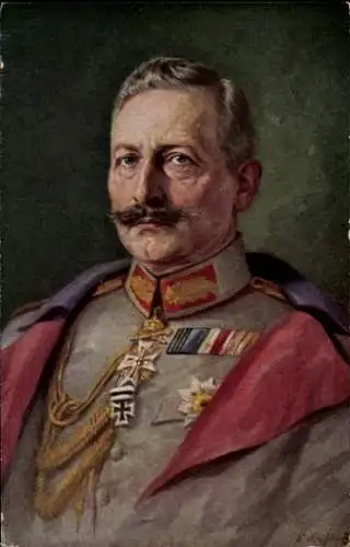 Künstler Ak Kaiser Wilhelm II., Portrait