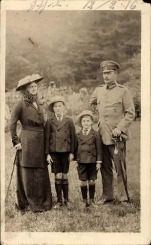 Ak Hessischer Opfertag, Großherzog Ernst Ludwig mit Familie