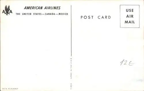 Ak US Amerikanisches Passagierflugzeug, United Airlines, Douglas DC-6