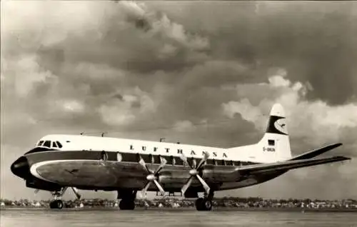 Ak Deutsches Passagierflugzeug, Vickers Viscount 814, Lufthansa